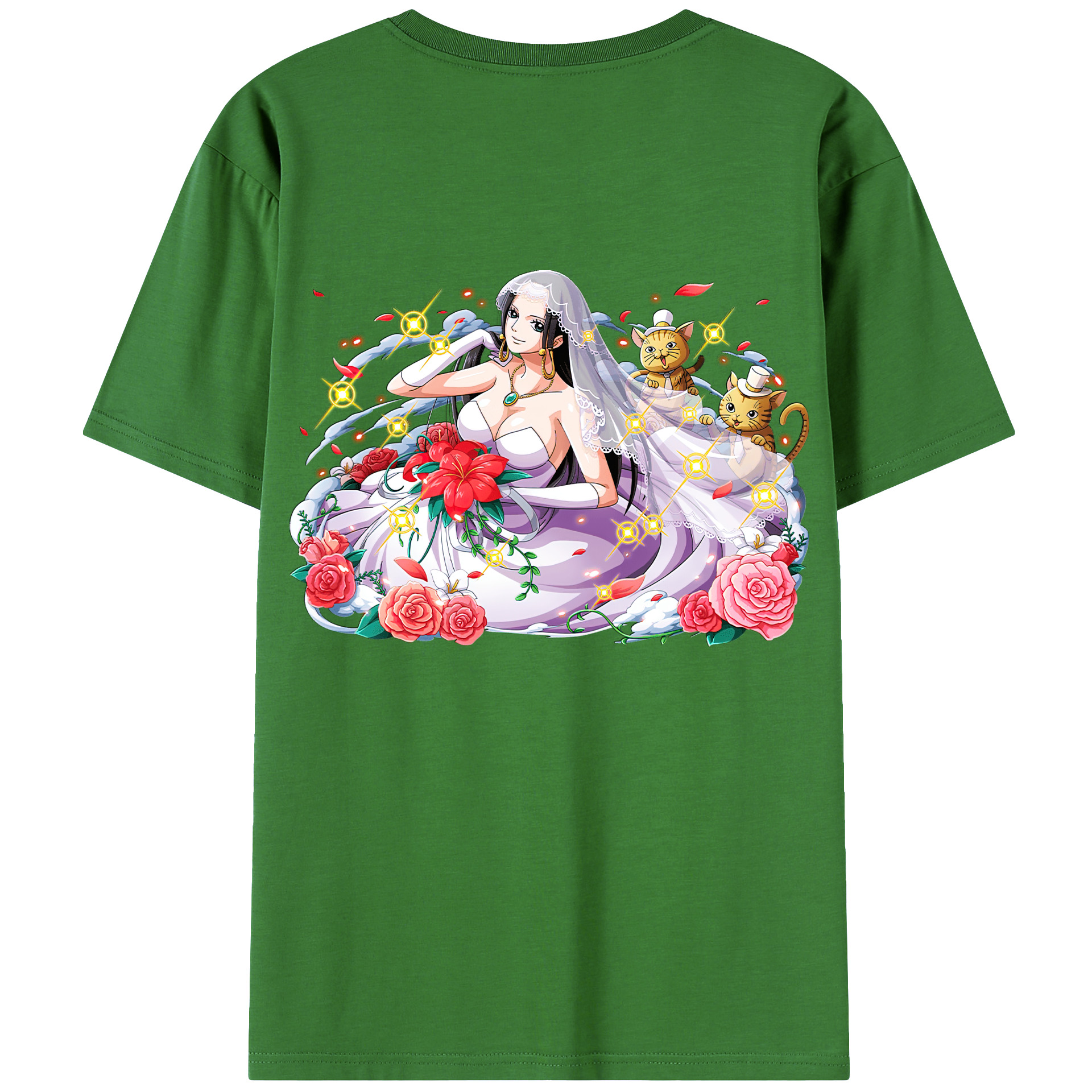 ワンピース ボア・ハンコック ONE PIECE Boa·Hancock レディース半袖Tシャツ(バックプリント)